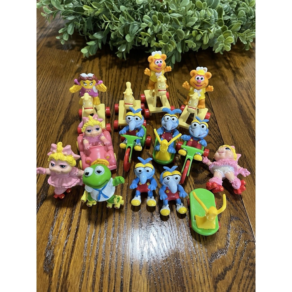 Lot of Vintage McDonalds Happy Meal Toys 1986 Muppet Babies Gonzo Fozzie Kermit